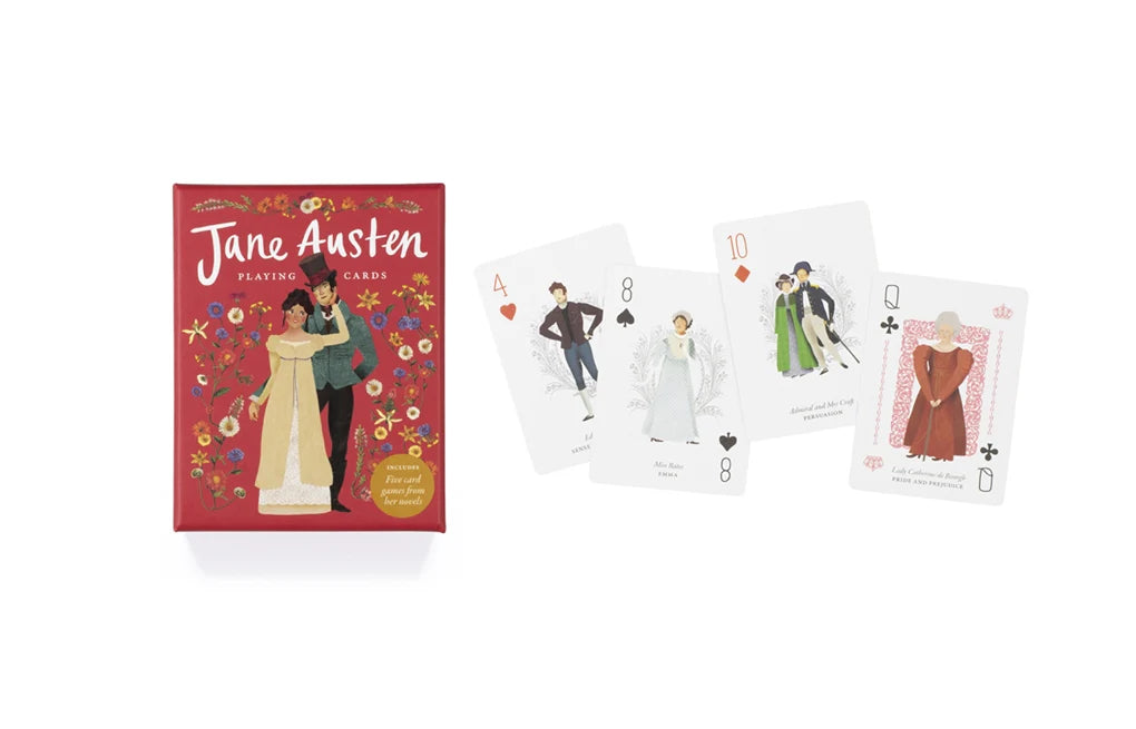 Jane Austen Playing Cards | Jane Austen Gift - Alder & Alouette