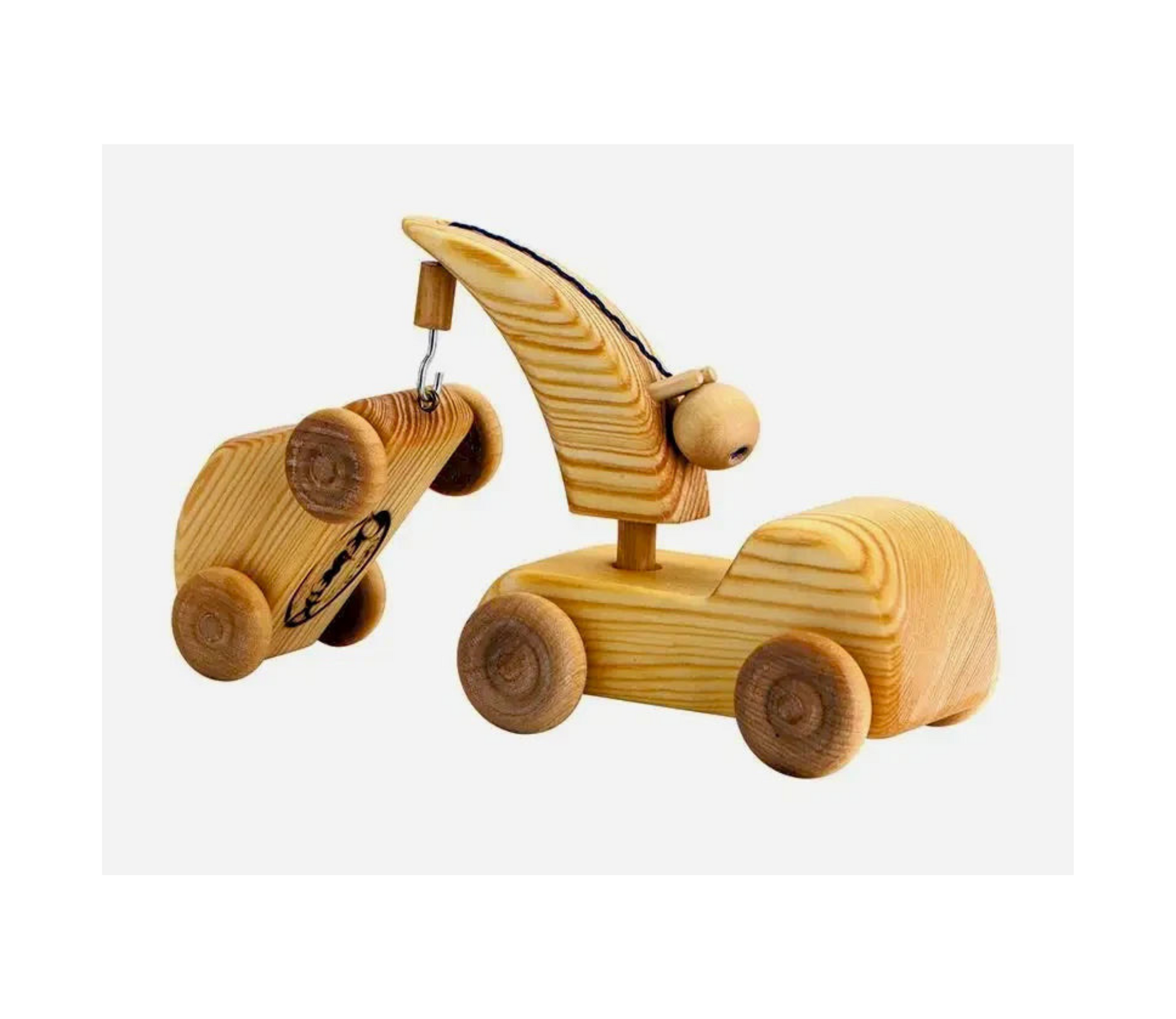 Debresk Toy Truck w/ Mini Car, Small | Wooden Truck - Alder & Alouette