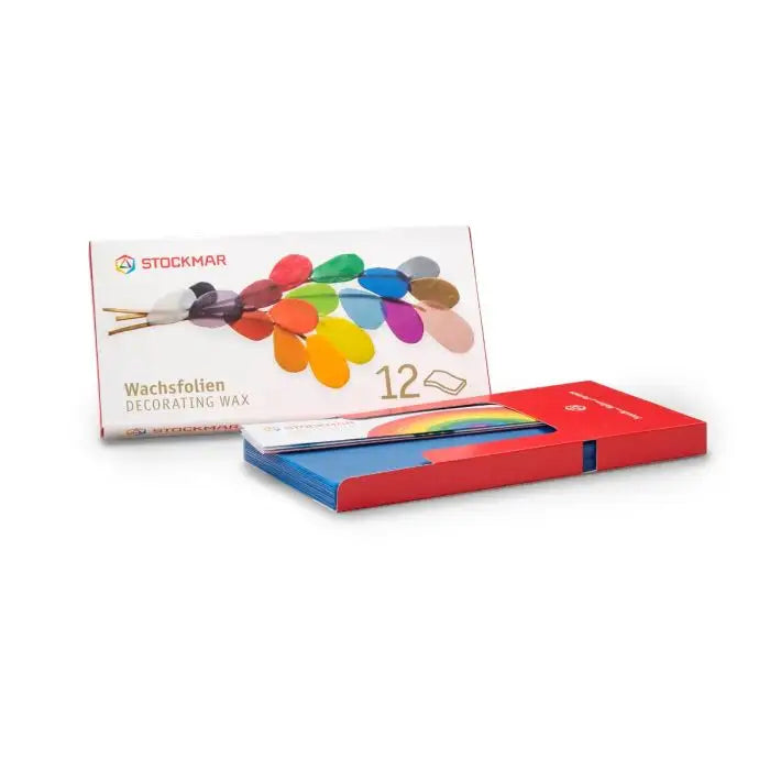 Stockmar decorating wax set with colorful packaging on a white background