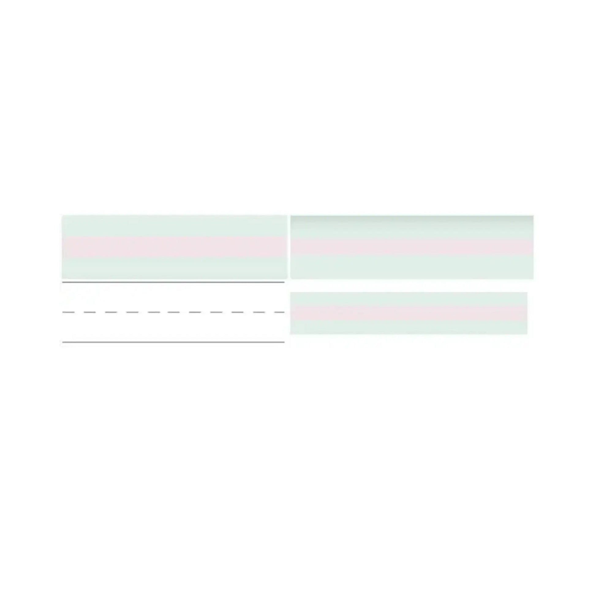 Handwriting Practice Bar Comparison with a light green background