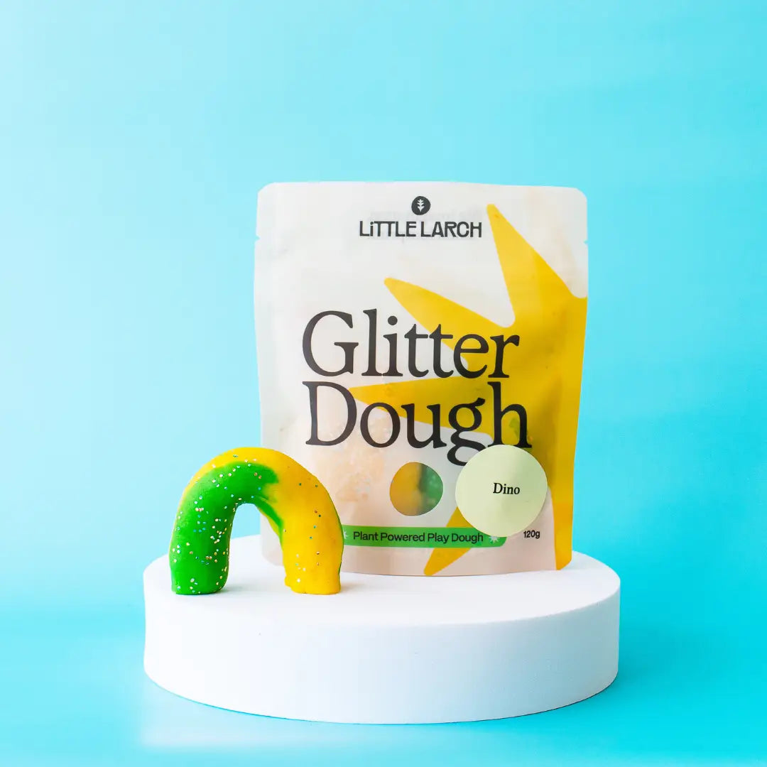 Natural Play Dough - Dino Glitter Dough - Alder & Alouette