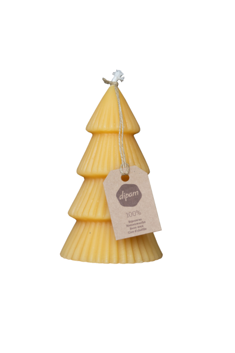 a Beeswax Christmas Tree Candle by Dipam