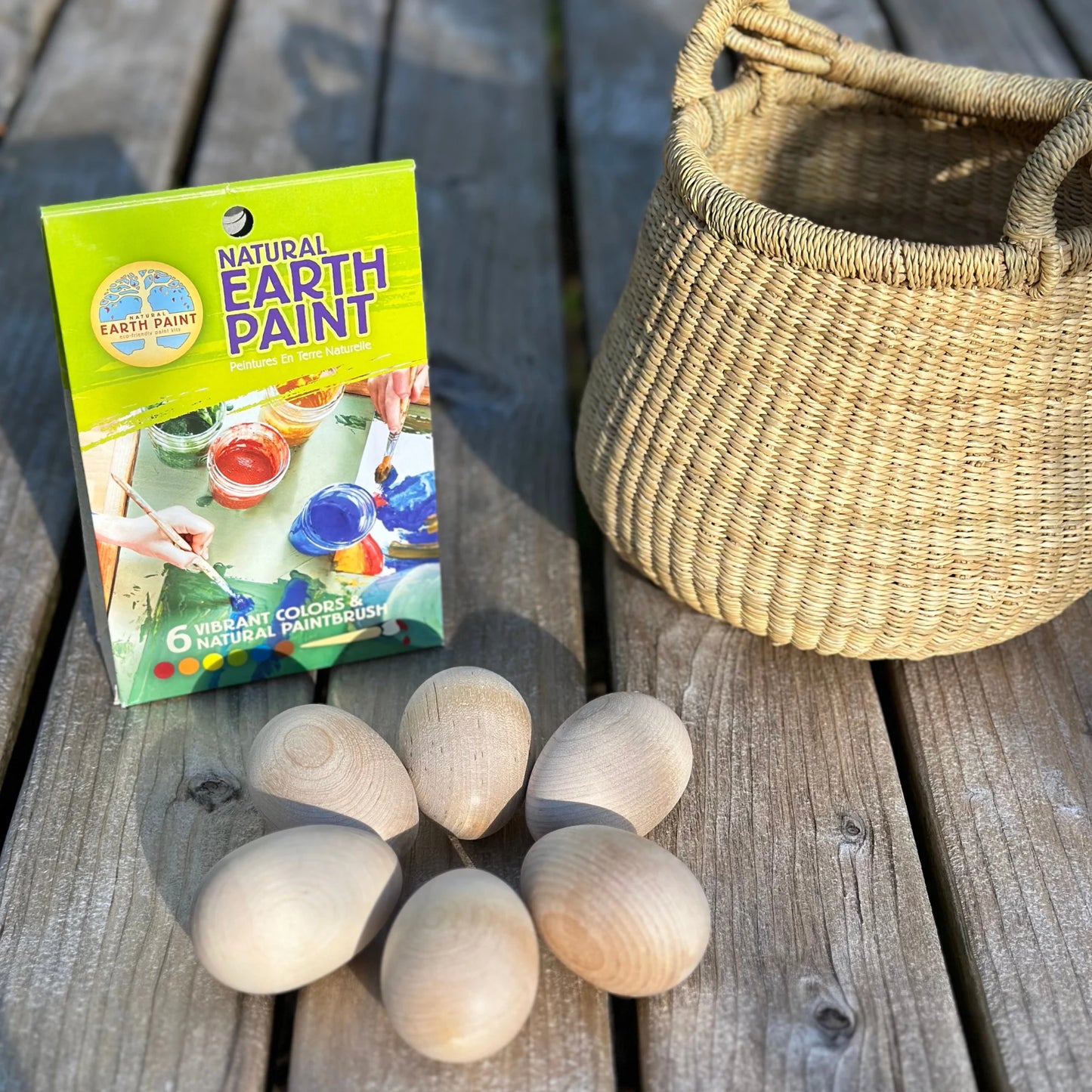 Wooden Egg Painting Kit Easter Craft - Alder & Alouette