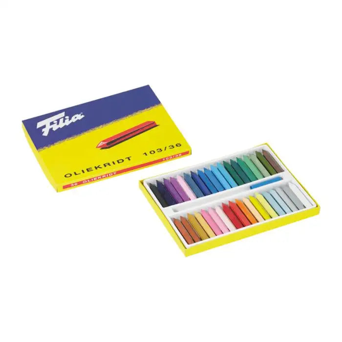 Filia Hard Oil Crayons, 6 Assorted Colors - Alder & Alouette