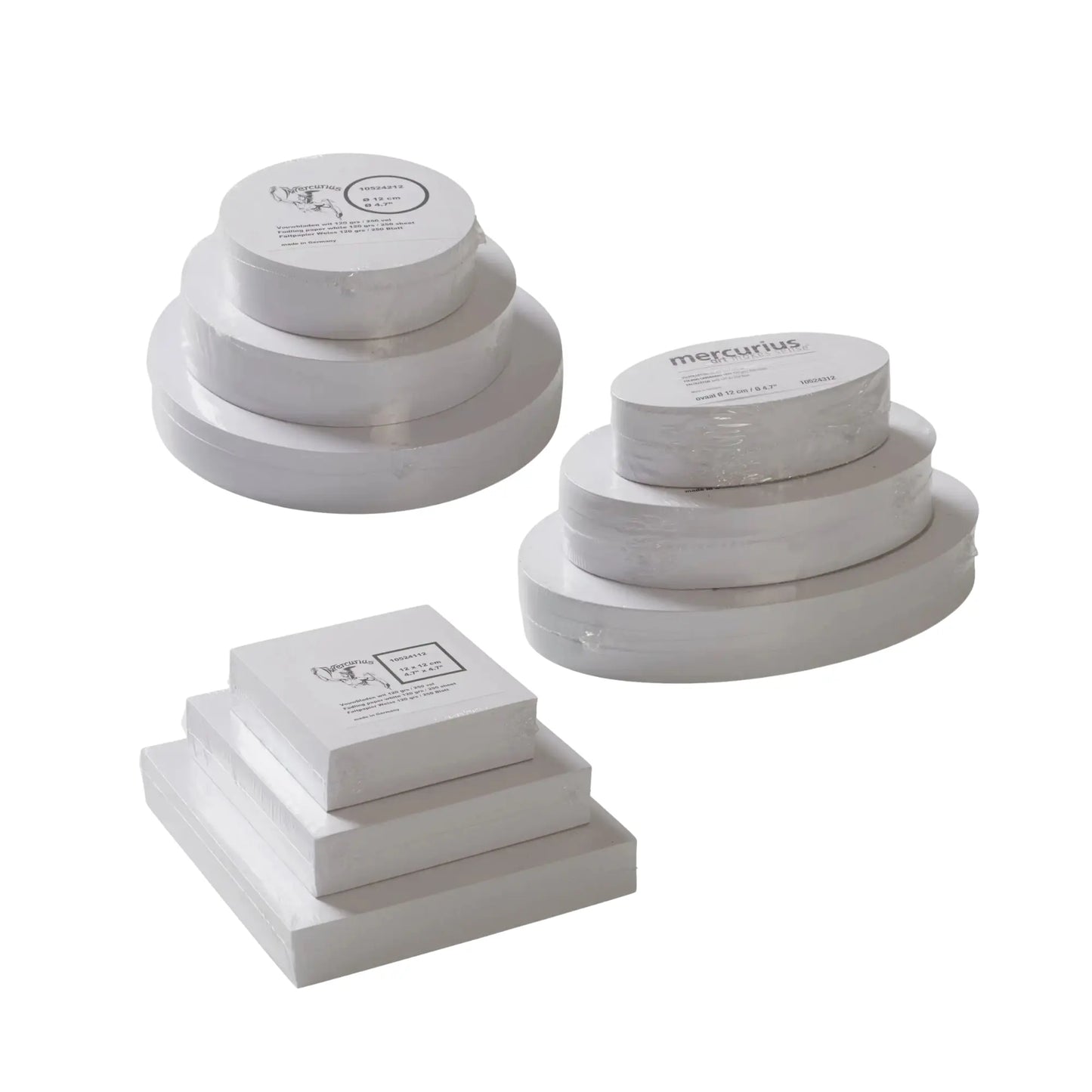 White Folding Paper – 3 Shapes & Sizes | Alder & Alouette