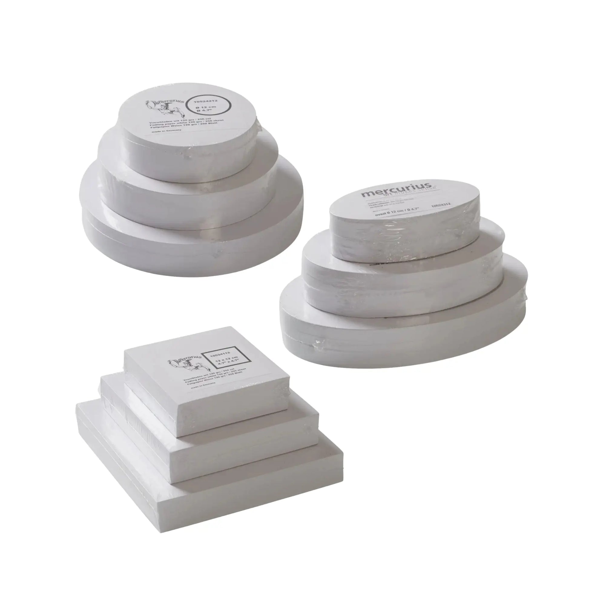 White Folding Paper – 3 Shapes & Sizes | Alder & Alouette