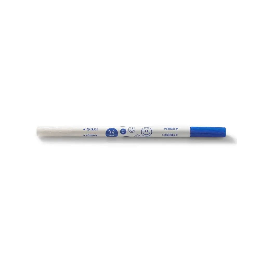 white and blue ink correction pen made for Greenfield Fountain, Roller Ball, and Calligraphy Pens on white background