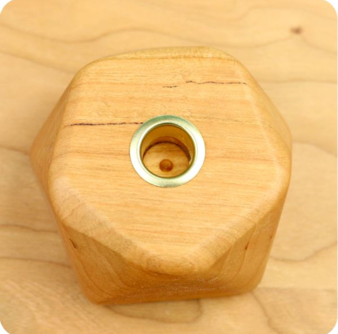 Elegant Cherrywood Candle Holder - Alder & Alouette