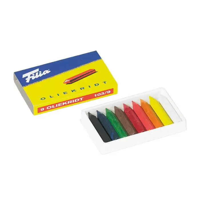 Filia Hard Oil Crayons, 6 Assorted Colors - Alder & Alouette