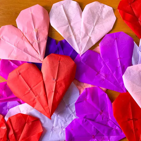 Heart Paper Folding Kit – Waldorf Valentine Craft | Alder & Alouette