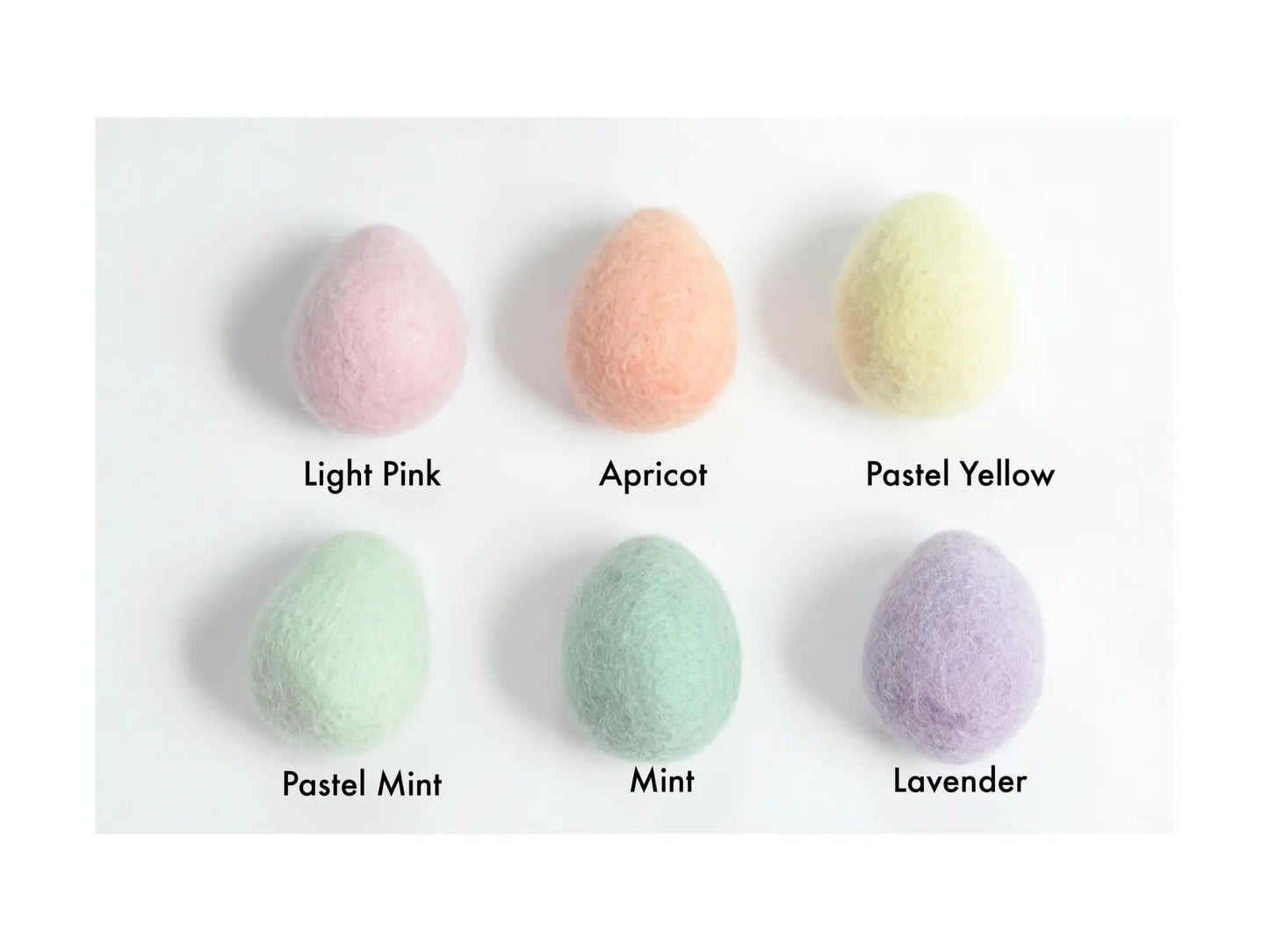 Felted Easter Eggs - Pastel - Alder & Alouette
