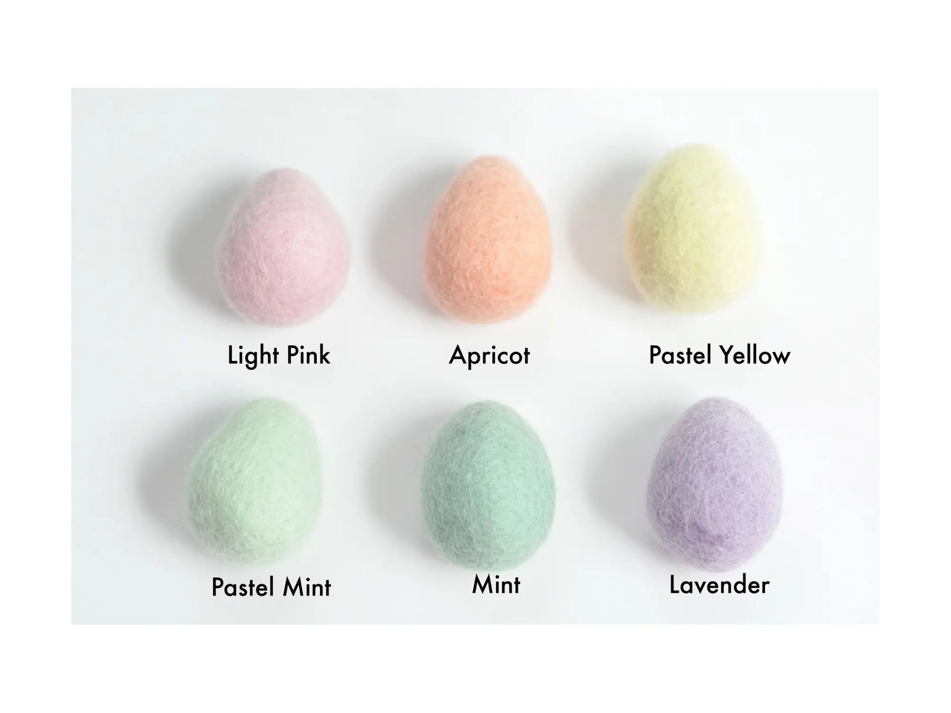 Felted Easter Eggs - Pastel - Alder & Alouette