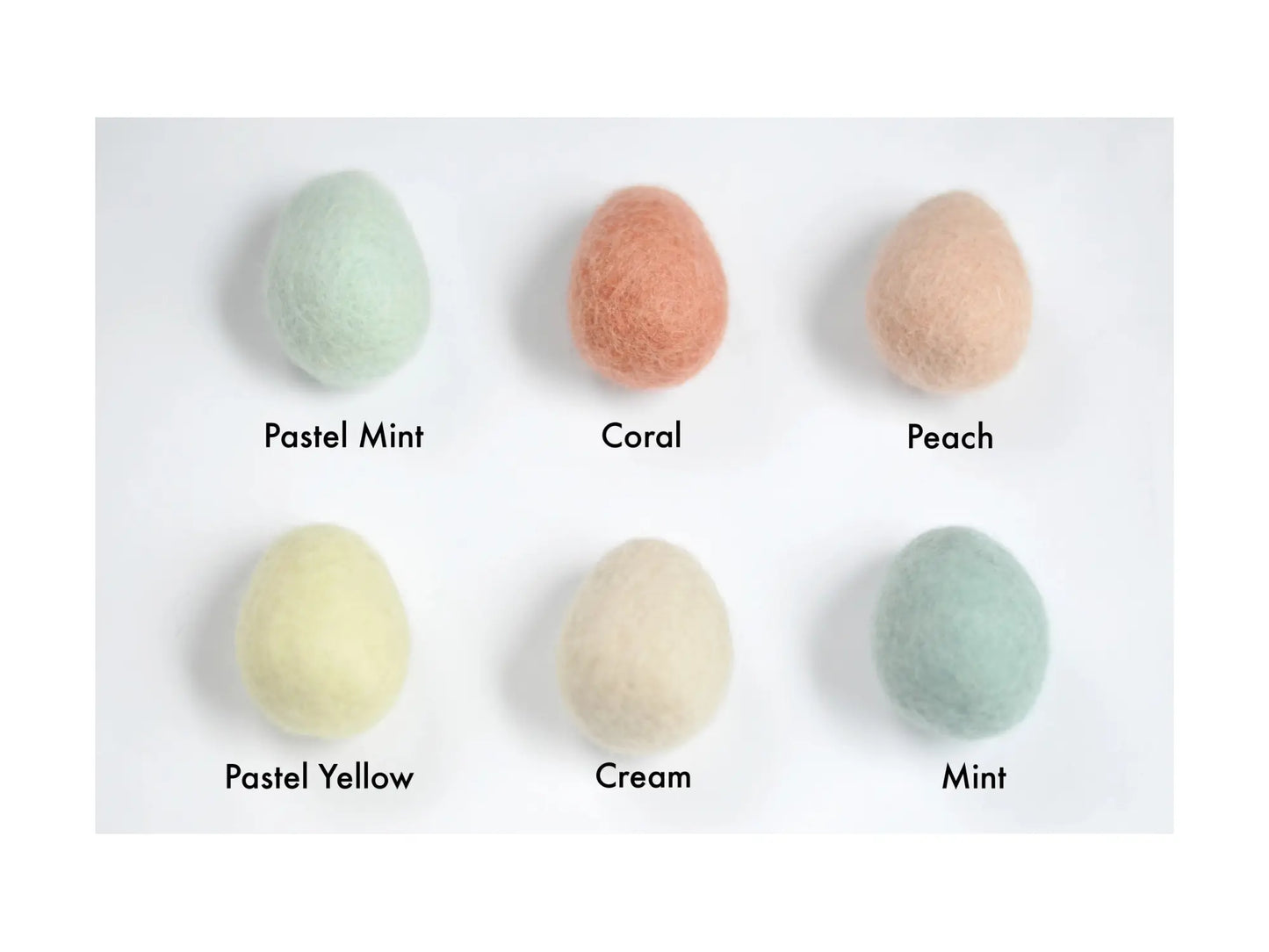 Felted Eggs - Farmhouse Pastel - Alder & Alouette