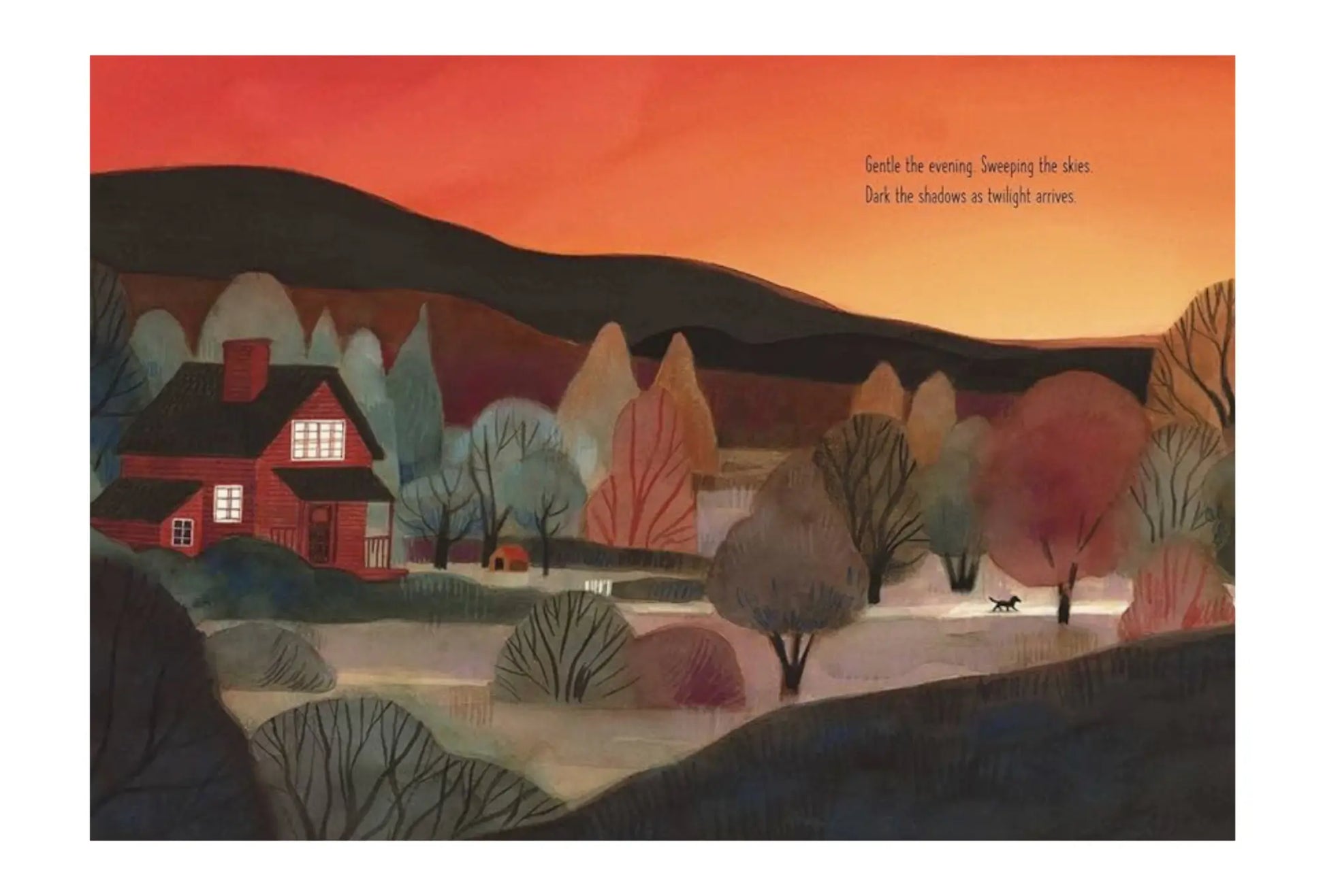 Dark on Light Picture Book about Nighttime Outdoors - Alder & Alouette