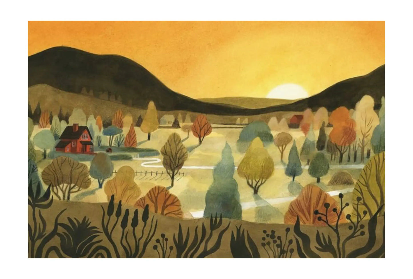 Dark on Light Picture Book about Nighttime Outdoors - Alder & Alouette