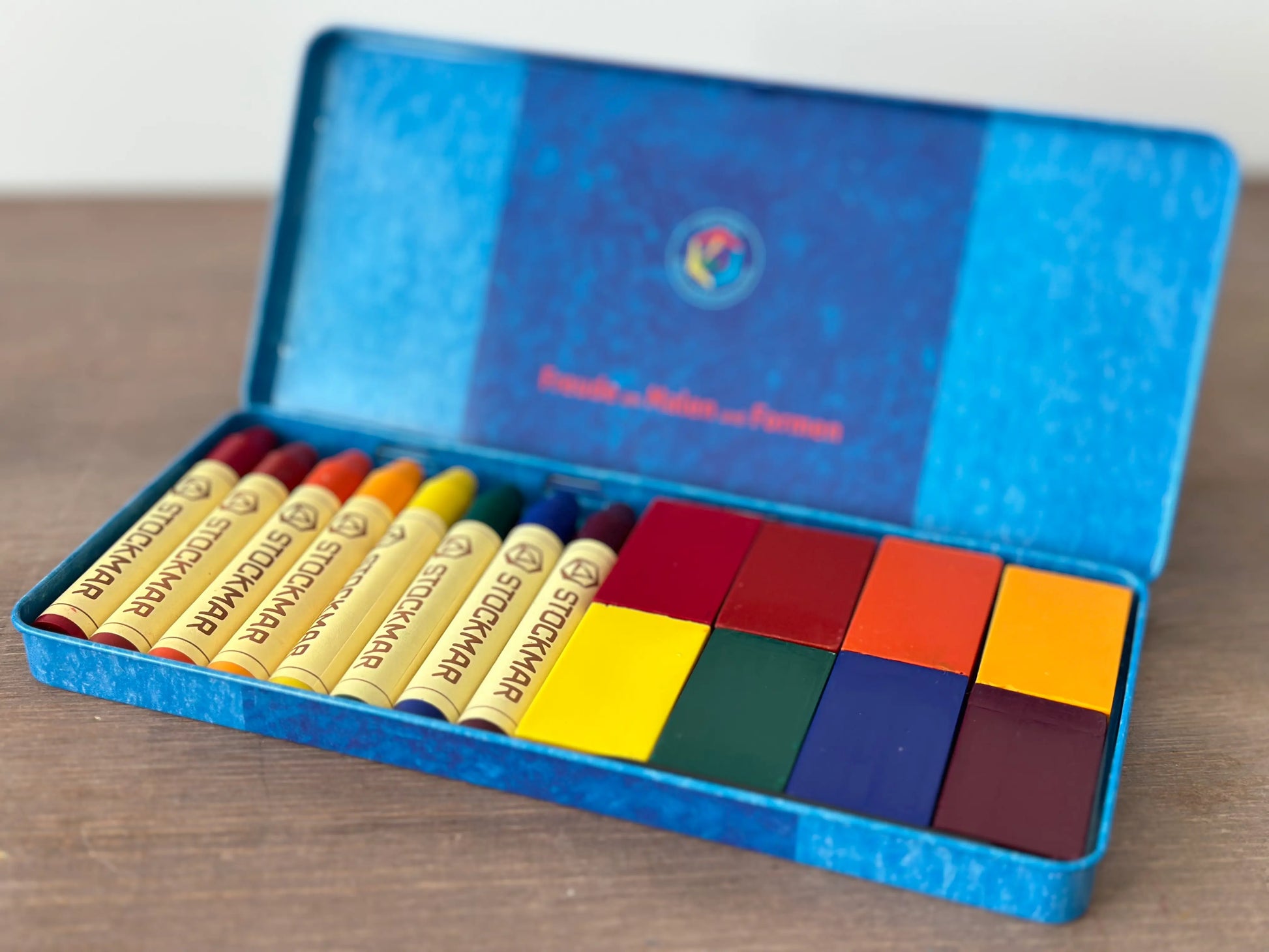 Stockmar Wax Block Crayons Tin Case | Wax Crayons - Alder & Alouette