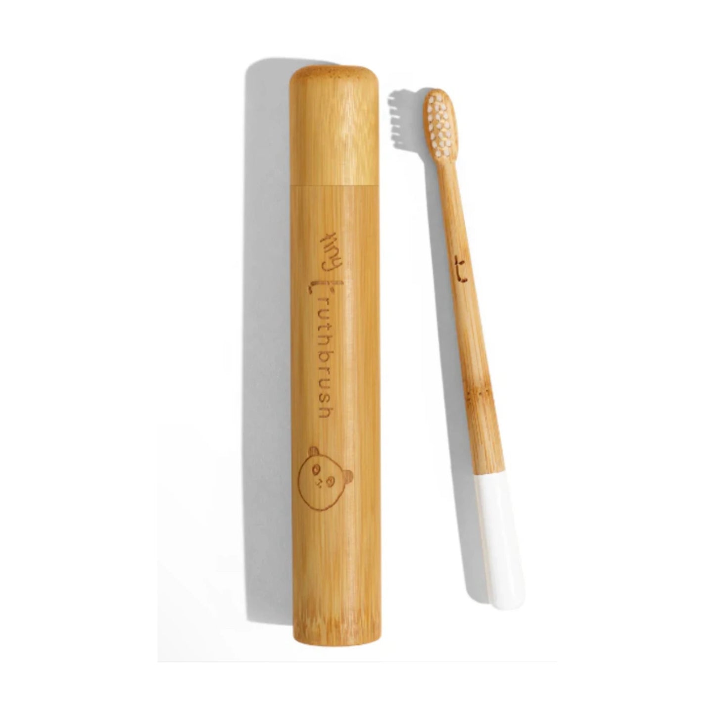Kids Toothbrush Travel Case, Bamboo - Alder & Alouette