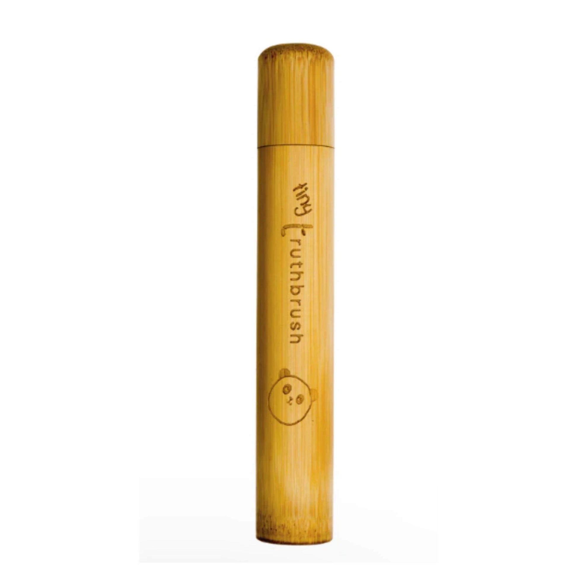 Kids Toothbrush Travel Case, Bamboo - Alder & Alouette