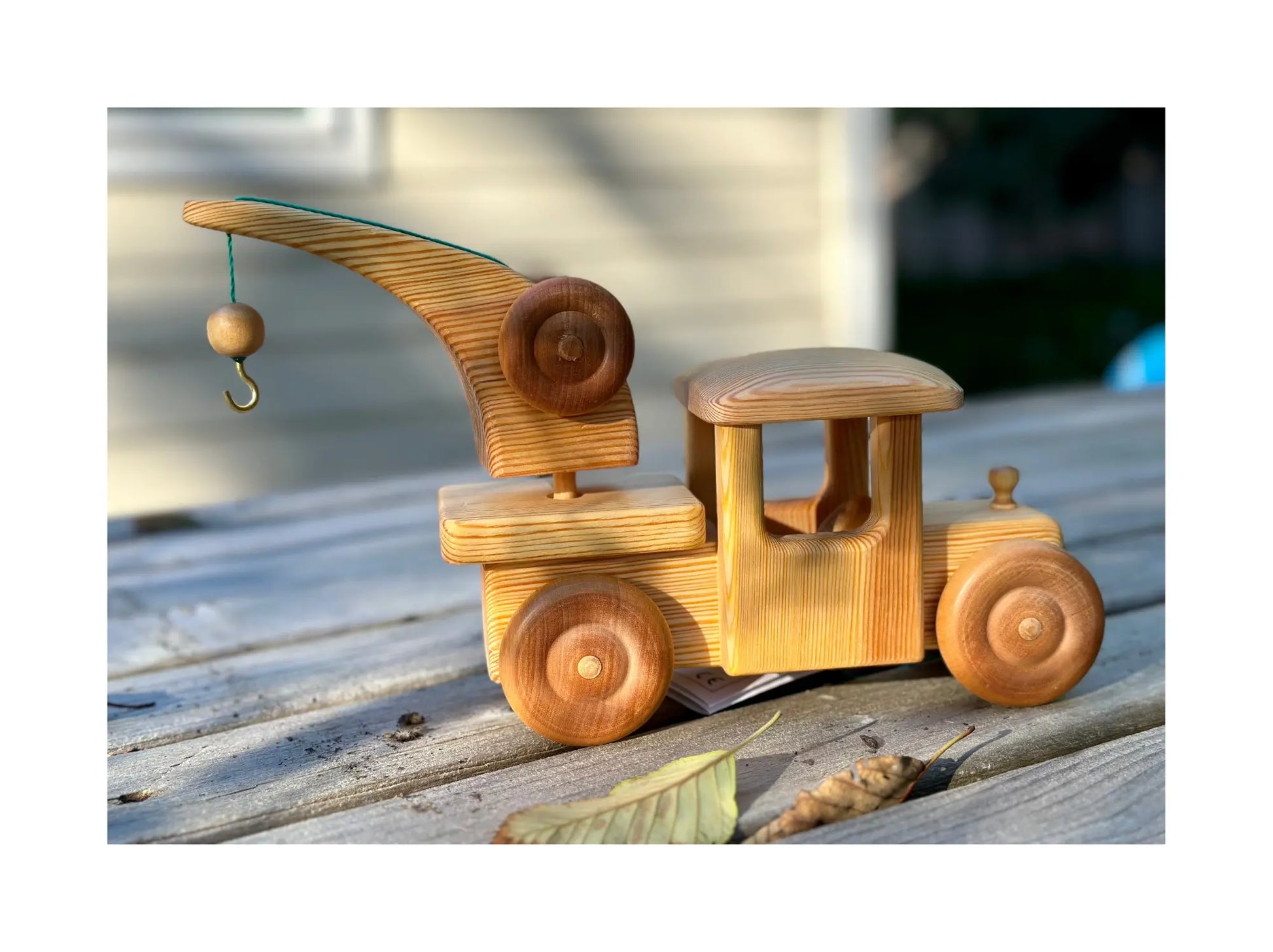 Debresk Toy Breakdown Crane, Wooden Heirloom Truck - Alder & Alouette