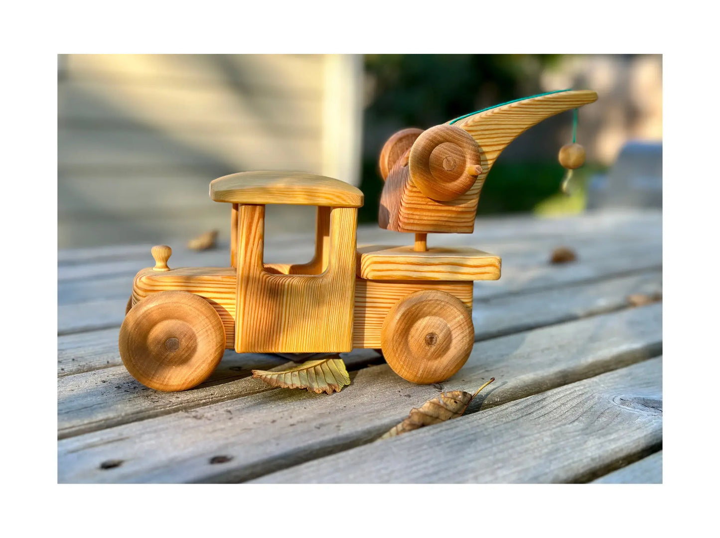 Debresk Toy Breakdown Crane, Wooden Heirloom Truck - Alder & Alouette