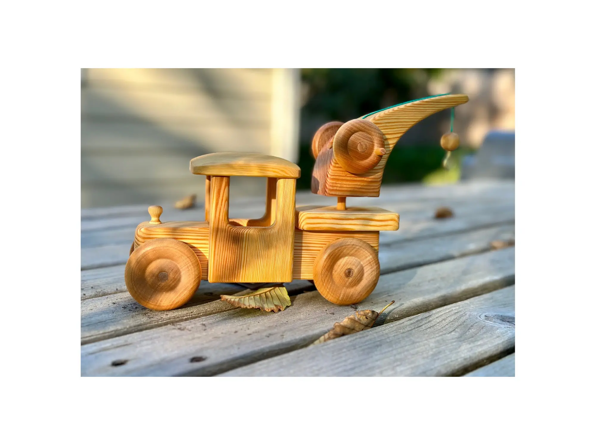 Debresk Toy Breakdown Crane, Wooden Heirloom Truck - Alder & Alouette