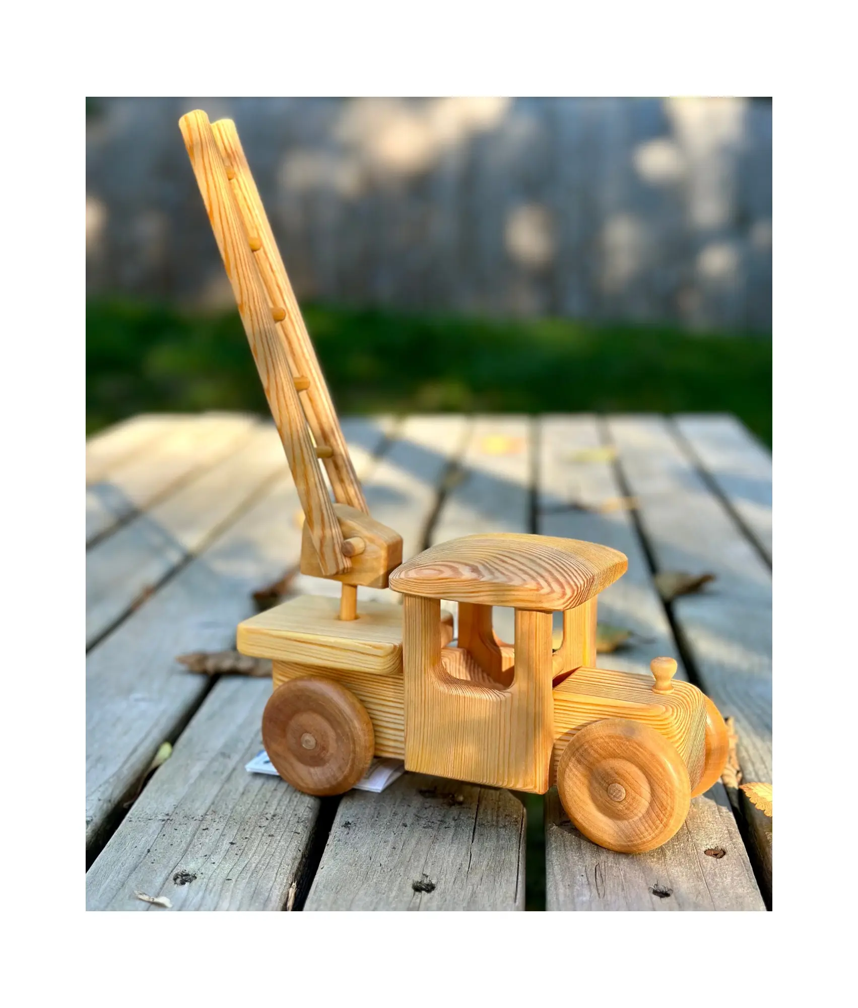 Debresk Toy Fire Truck | Heirloom Play Truck - Alder & Alouette