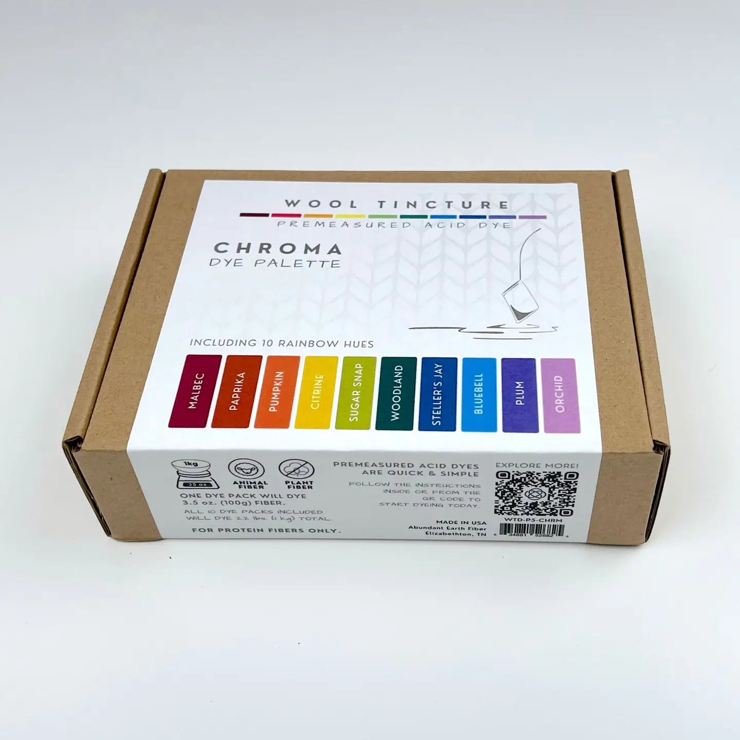 Wool Dye Starter Kit | 10-Color Chroma Palette