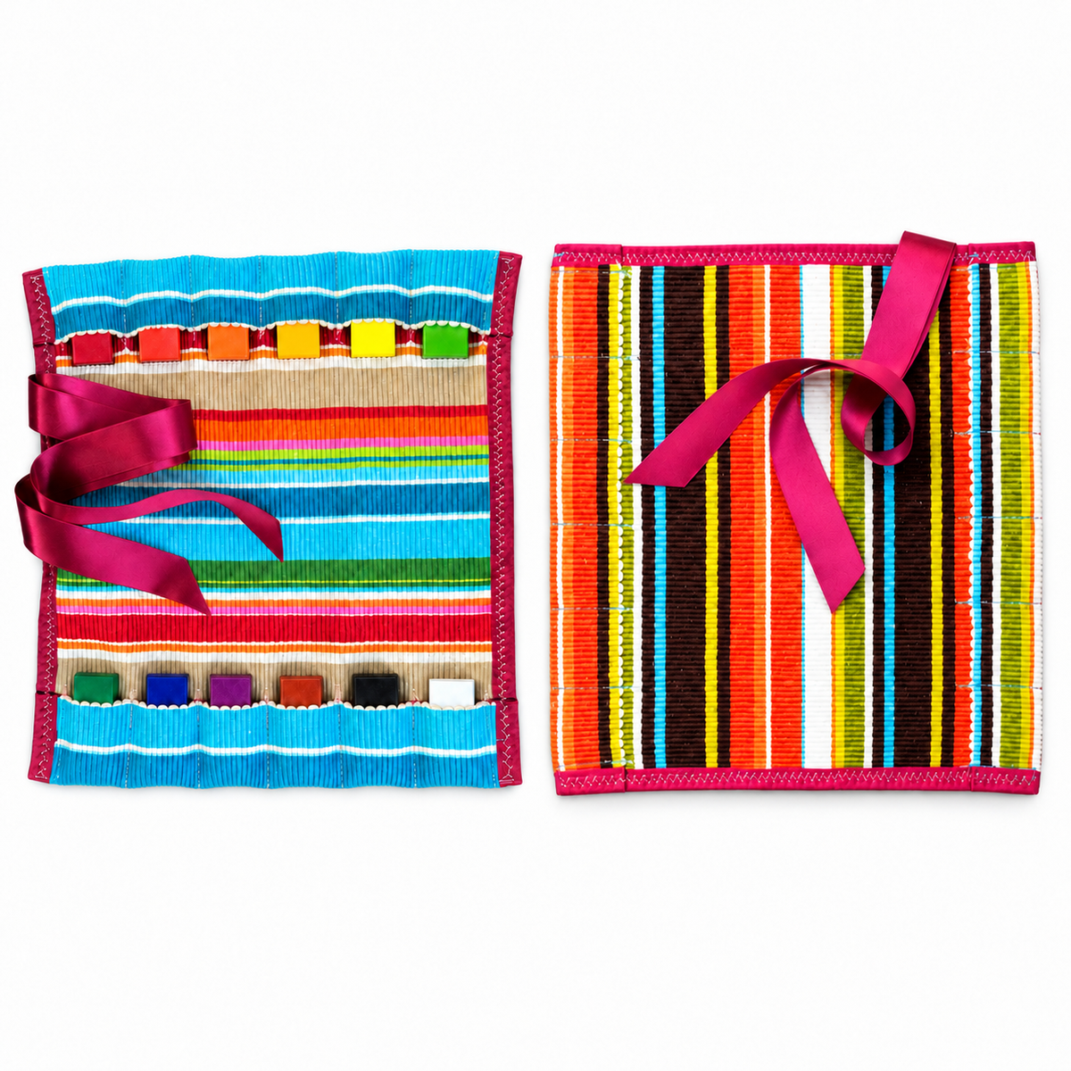 Block Crayon Roll – Holds 12 Wax Crayon Blocks