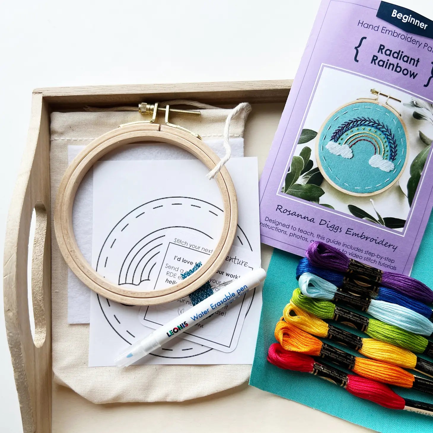 LEARN TO EMBROIDER KIT - GREEN SEA TURTLE - Alder & Alouette