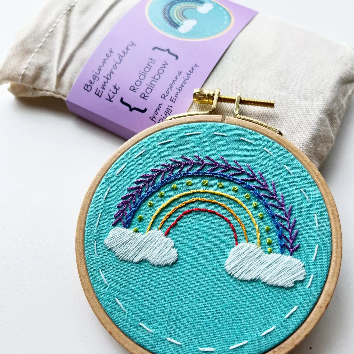 LEARN TO EMBROIDER KIT - GREEN SEA TURTLE - Alder & Alouette