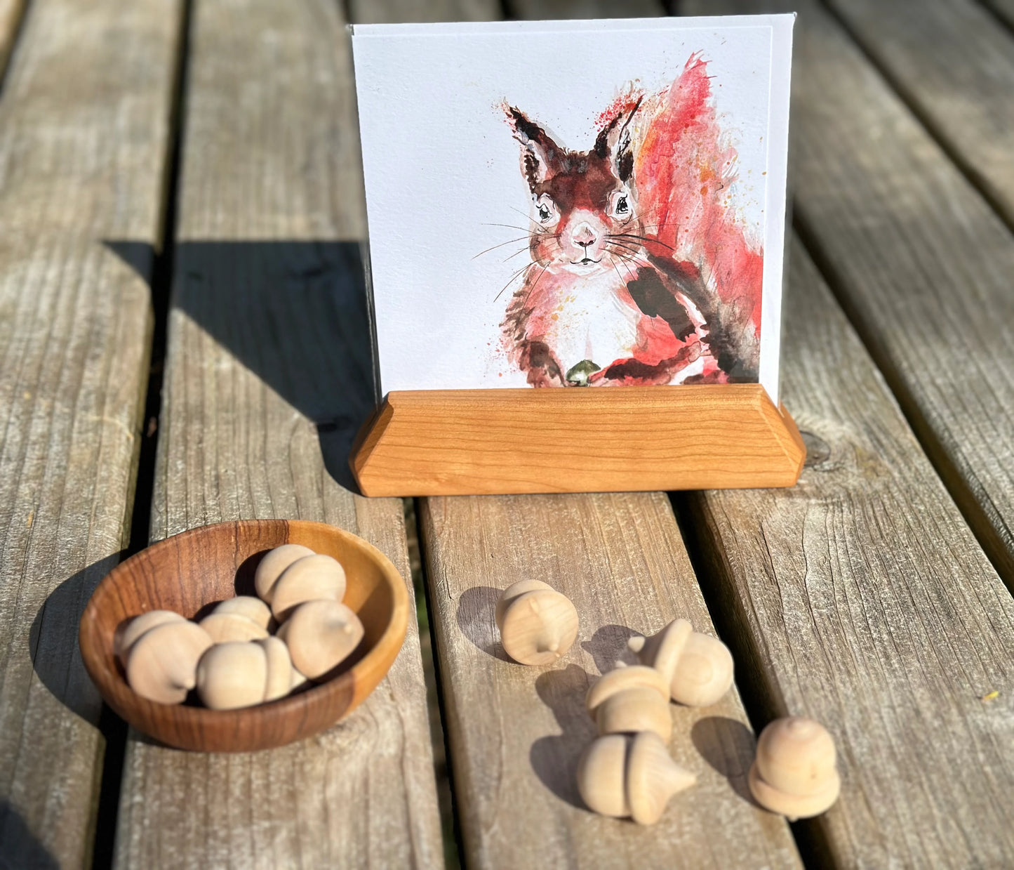 Kate Moby's Inky Squirrel Blank Greeting Card - Alder & Alouette