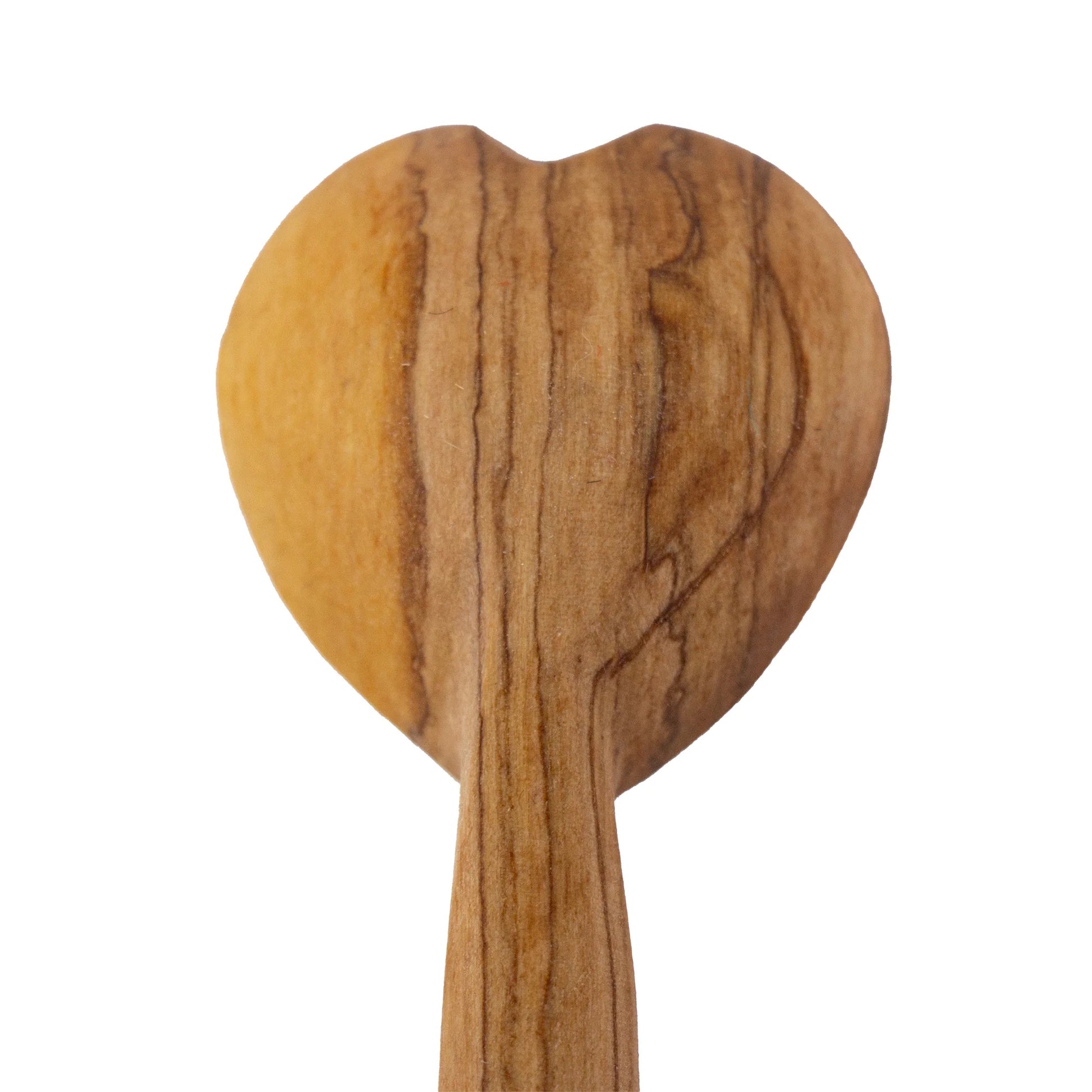 Olive Wood Heart Scoop Spoon, 6-7 INCH