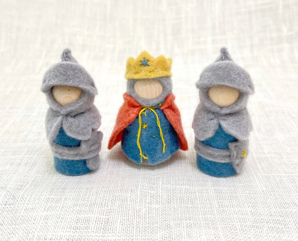 Peg Doll Craft Kit for King and Knights - Alder & Alouette