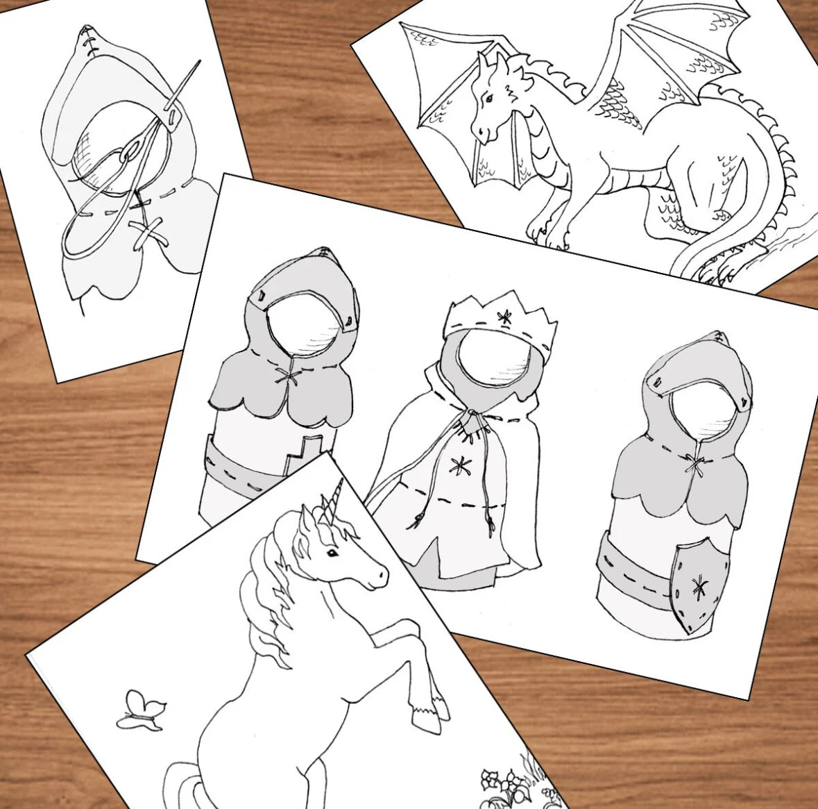 Peg Doll Craft Kit for King and Knights - Alder & Alouette