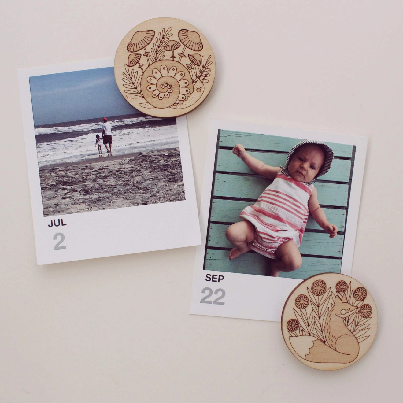 Magnet Set - Fox and Snail - Alder & Alouette