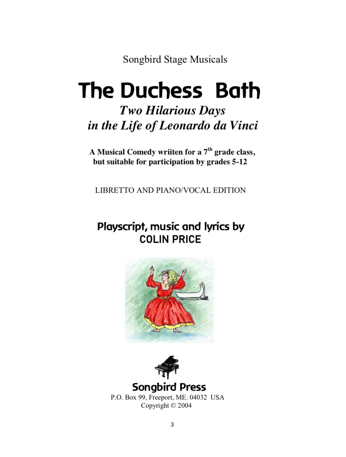 The Duchess’ Bath: Two Hilarious Days in the Life of Leonardo da Vinci by Colin Price