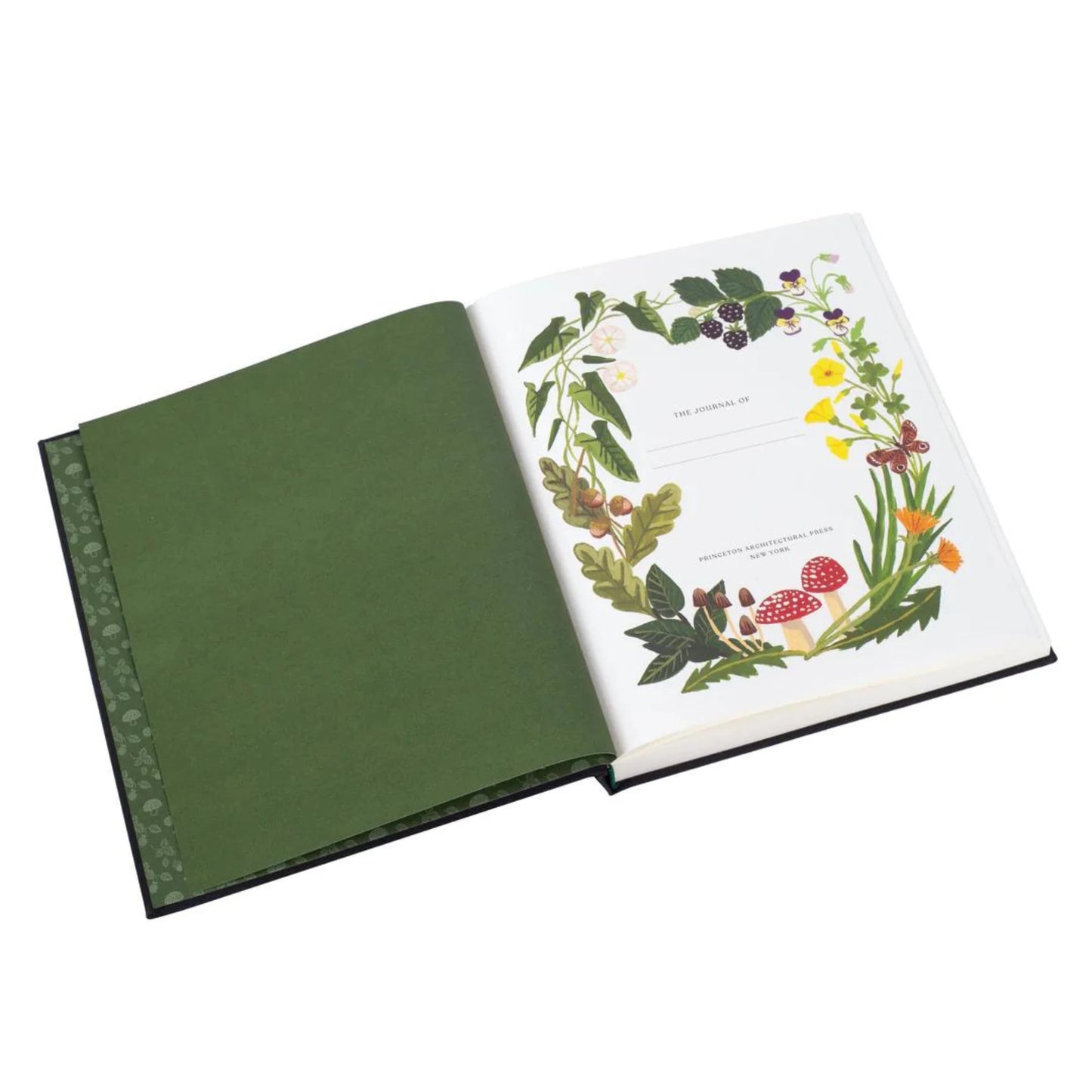 Woodland Cloth Journal, Lined w/ Illustrations - Alder & Alouette 