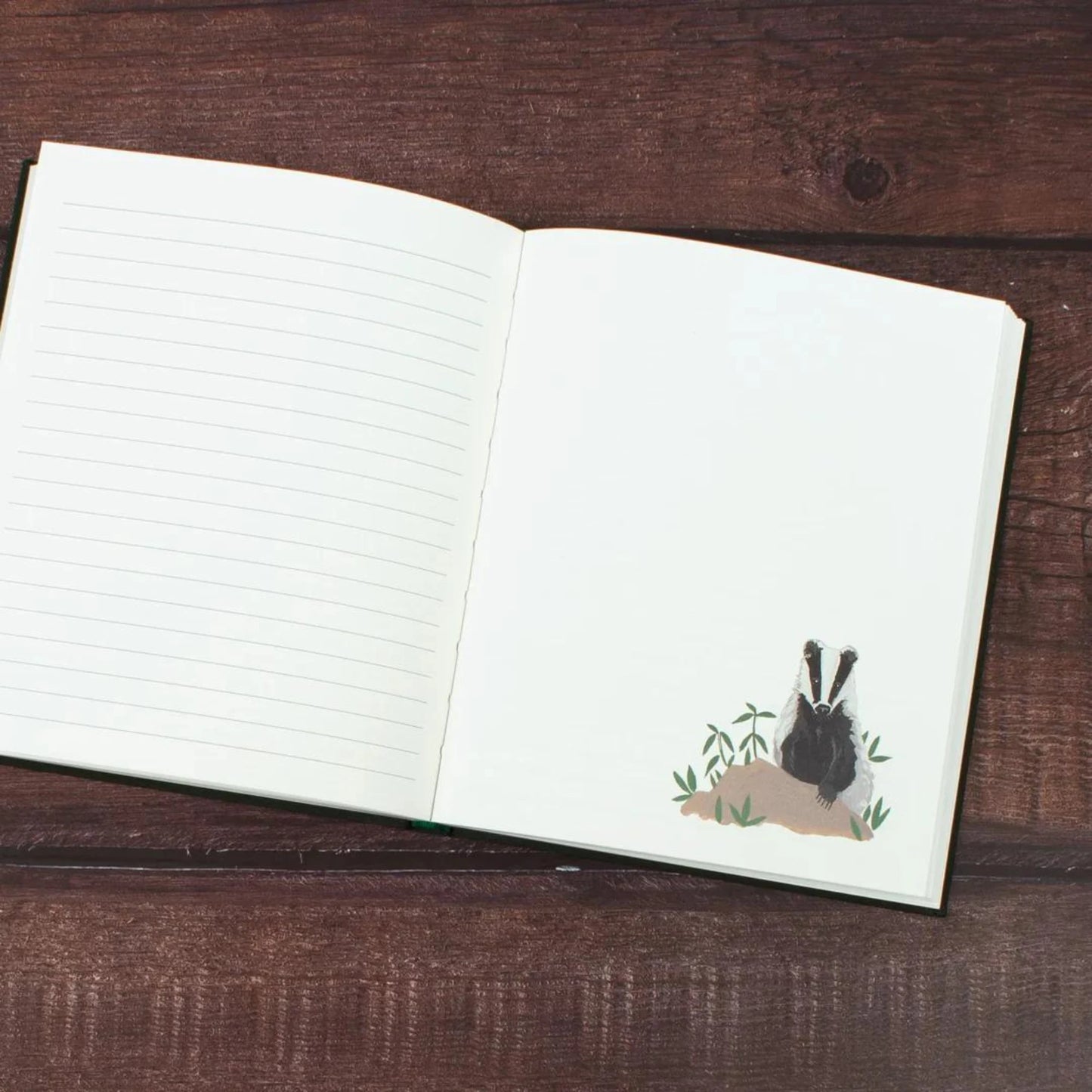 Woodland Cloth Journal, Lined w/ Illustrations - Alder & Alouette 