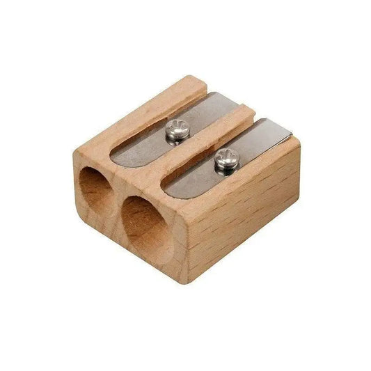 Eco-friendly, dual wooden pencil sharpener for Lyra