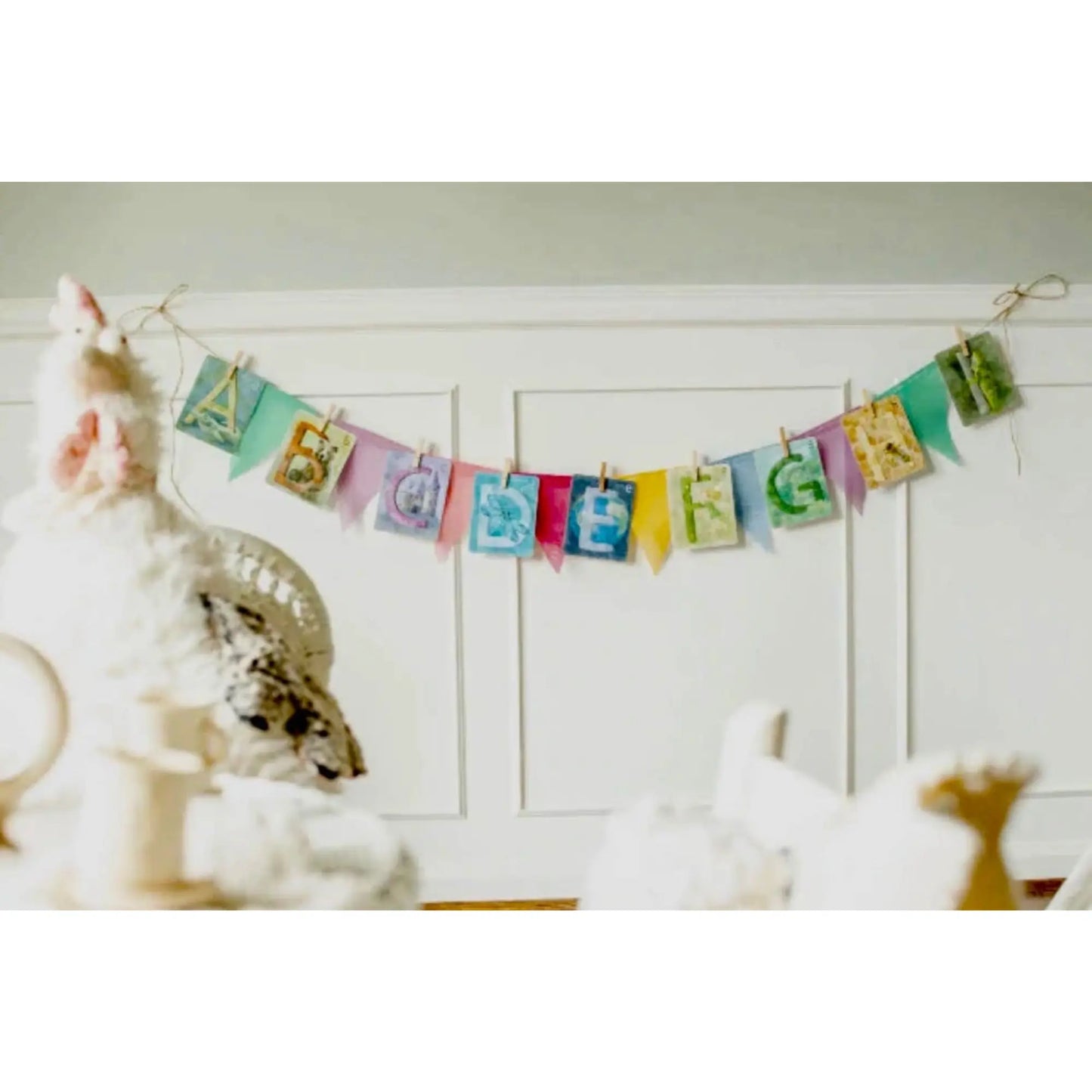 Gorgeous ABC Alphabet Cards in Watercolors - Alder & Alouette