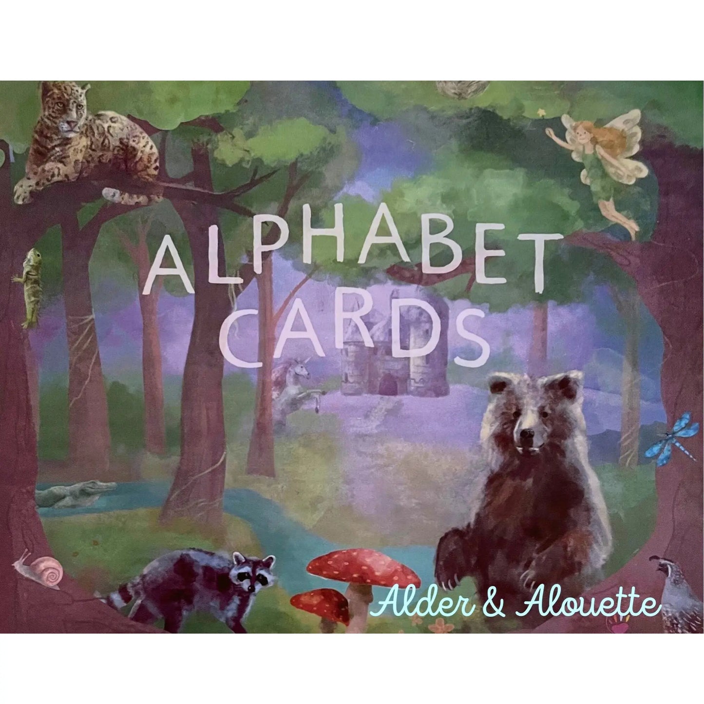 Gorgeous ABC Alphabet Cards in Watercolors - Alder & Alouette