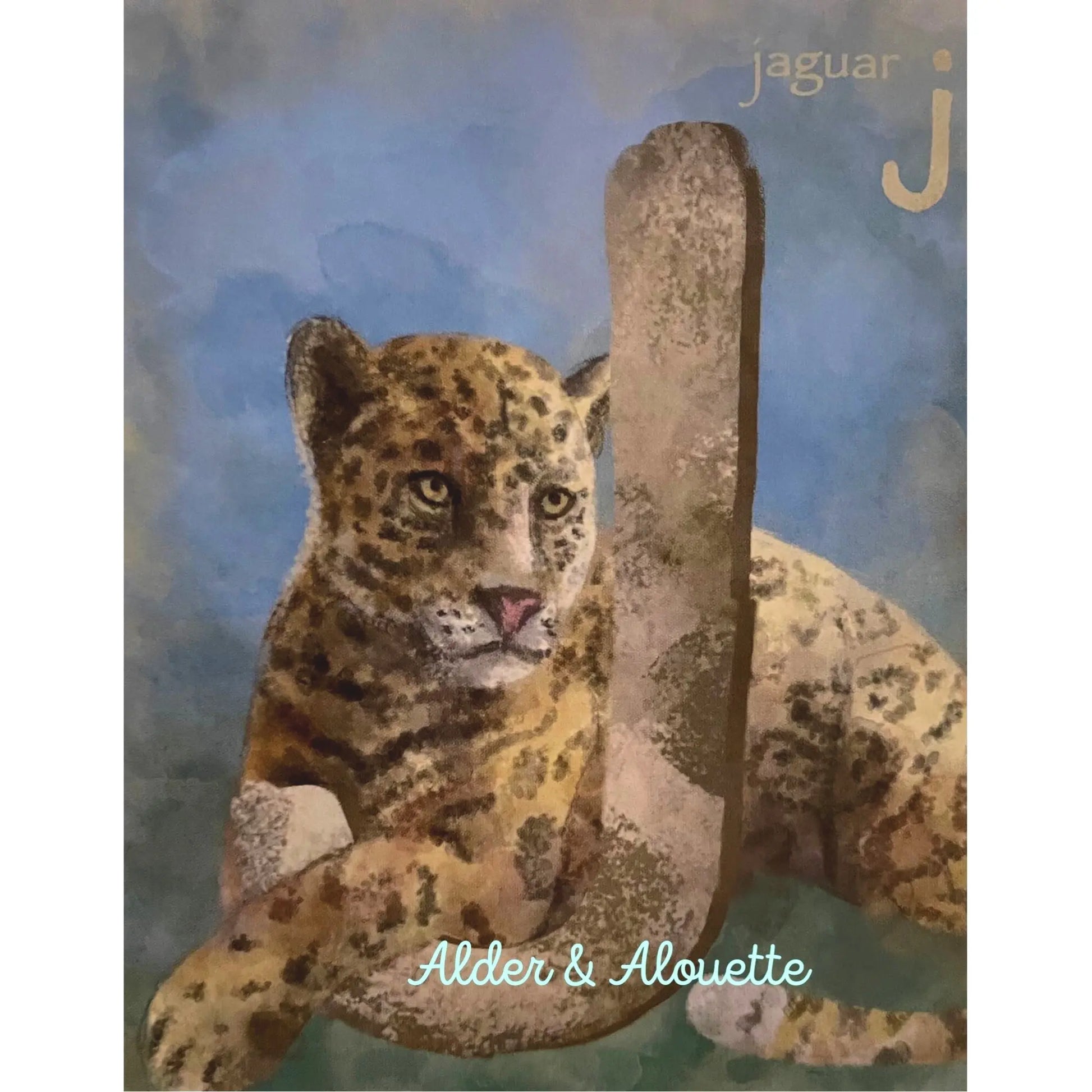 Gorgeous ABC Alphabet Cards in Watercolors - Alder & Alouette