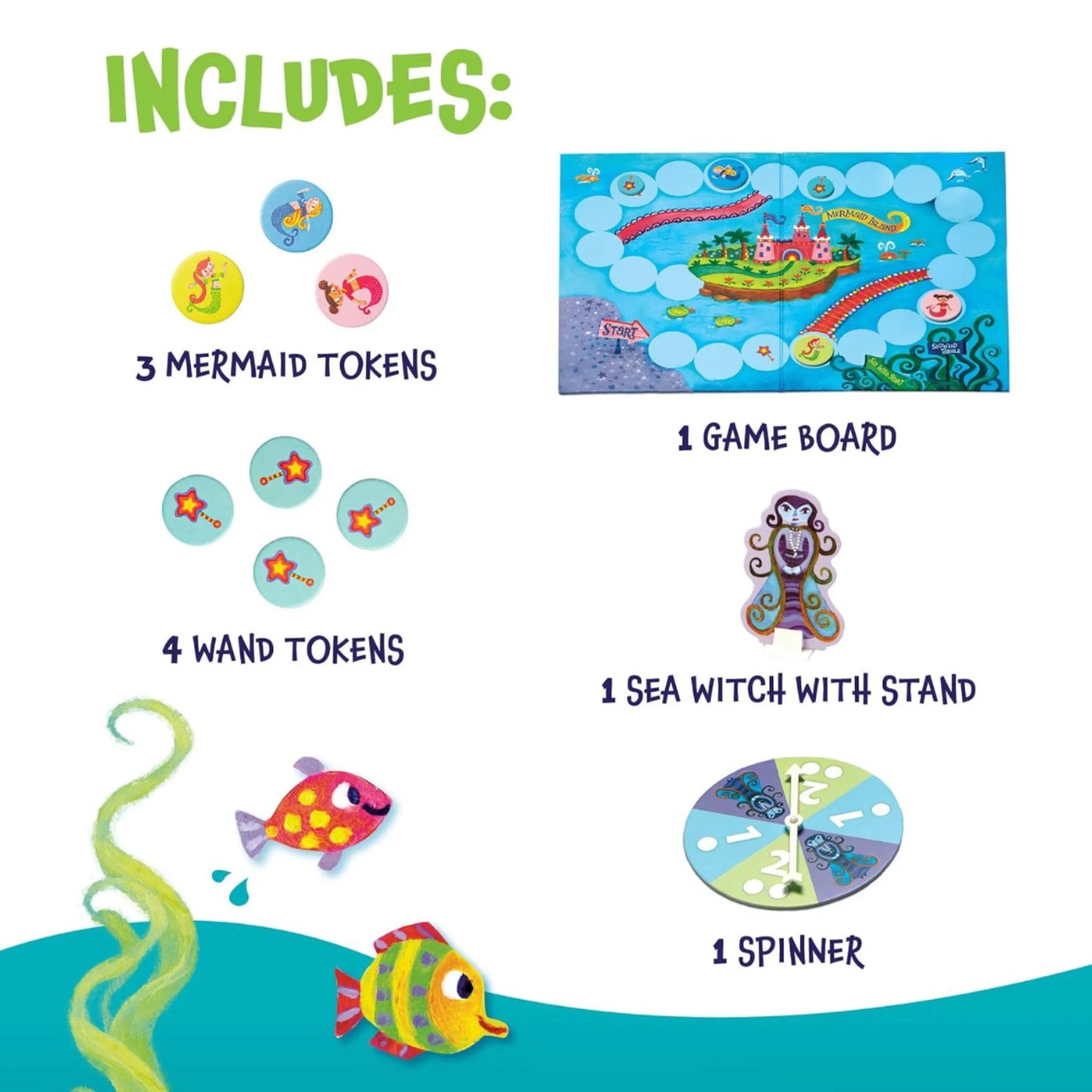 Mermaid Island | Cooperative Game | Board Games - Alder & Alouette