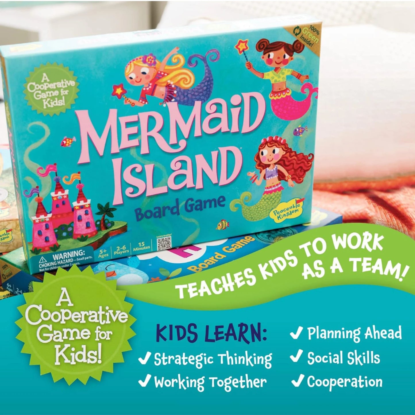 Mermaid Island | Cooperative Game | Board Games - Alder & Alouette