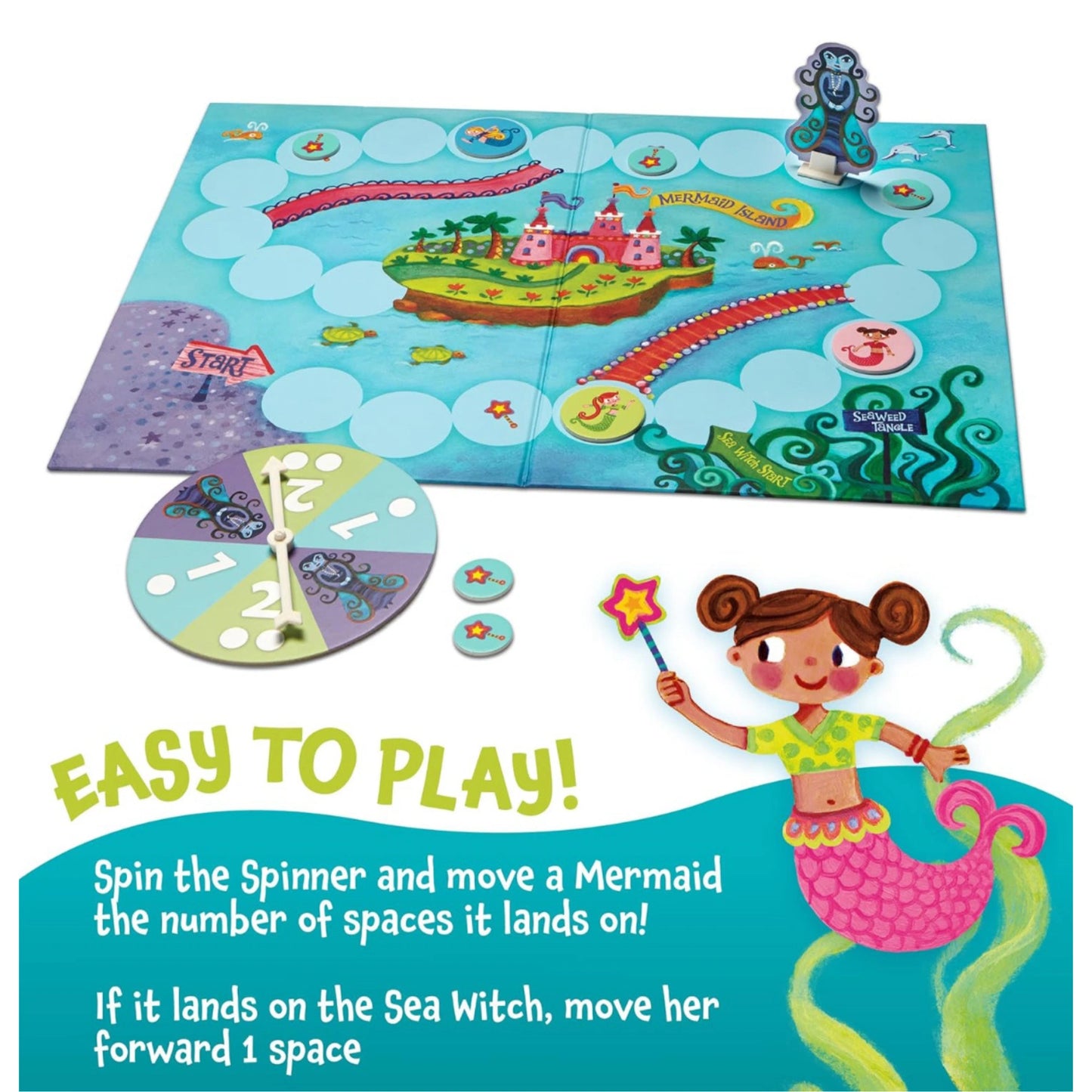 Mermaid Island | Cooperative Game | Board Games - Alder & Alouette