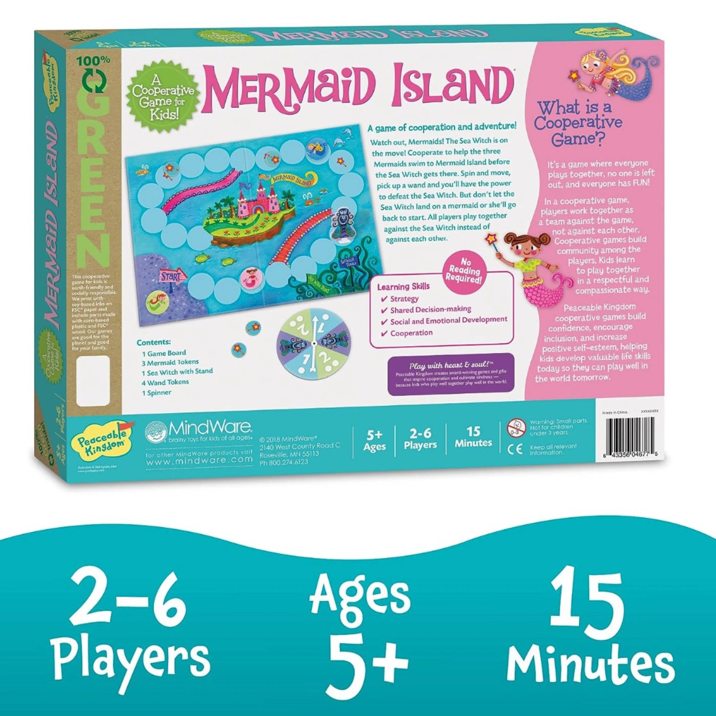 Mermaid Island | Cooperative Game | Board Games - Alder & Alouette