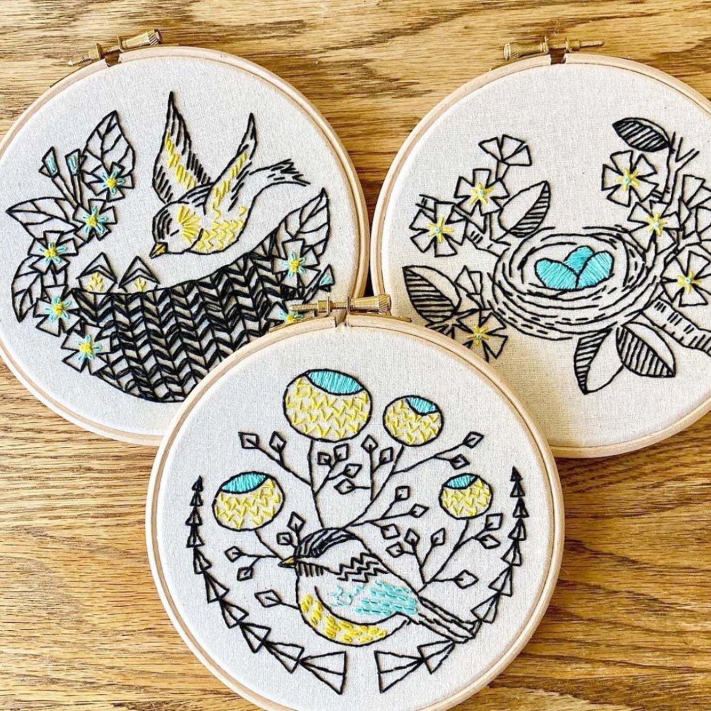Nest Egg Complete Embroidery Kit, Beginner Level - Alder & Alouette