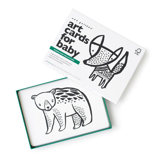 Wee Gallery Baby Art Cards Woodland High Contrast  - Alder & Alouette