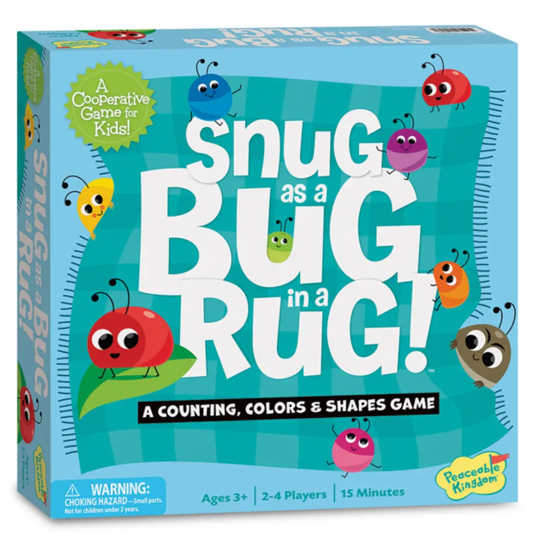 Snug as a Bug in a Rug Preschool Game - Colors, Counting and Shapes - Alder & Alouette
