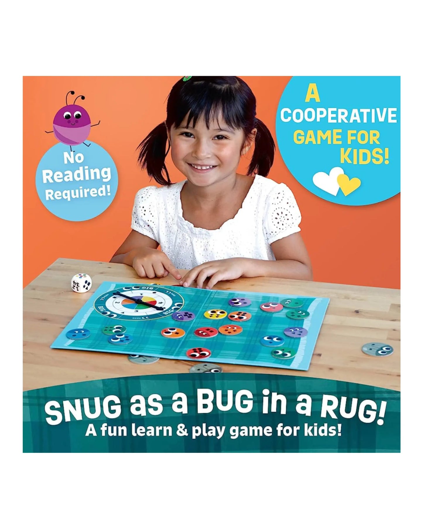 Snug as a Bug in a Rug Preschool Game - Colors, Counting and Shapes - Alder & Alouette